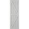 Ekena Millwork True Fit PVC Two Equal Panel Farmhouse Fixed Mount Shutters w/Z-Bar, Hailstorm Gray, 15W x 28H, PR TFP102FH15X028ST - alternate 8